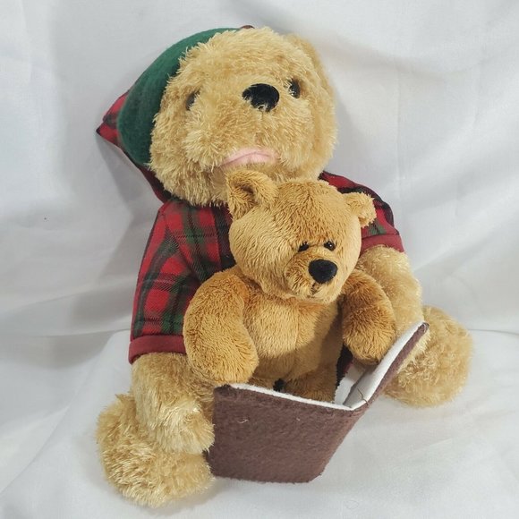 Source Unknown Other - Night Before Christmas Storytime Bear animated Papa reads whole story to Son 10"